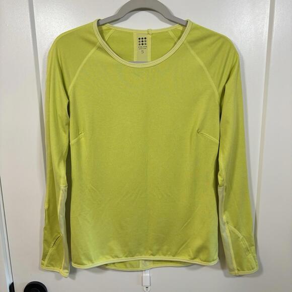 Women’s Title Nine Yellow Long Sleeve Shirt - Workout Active Wear - Picture 1 of 6
